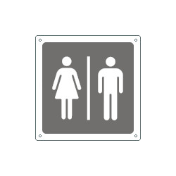 Cartello informazione toilette uomo/donna