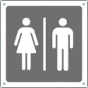 Cartello informazione toilette uomo/donna