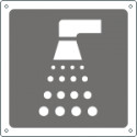 Cartello informazione doccia