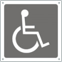 Etichetta adesiva informazione disabile