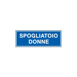 Cartello aziendale Spogliatoio donne