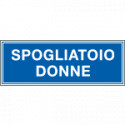 Cartello aziendale Spogliatoio donne