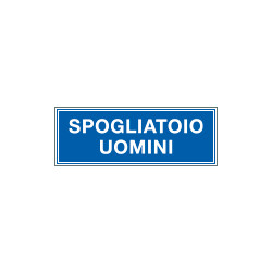 Cartello aziendale Spogliatoio uomini