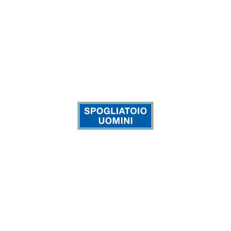 Cartello aziendale Spogliatoio uomini