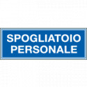 Cartello aziendale Spogliatoio personale