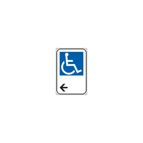 Cartello alluminio informazione DISABILI