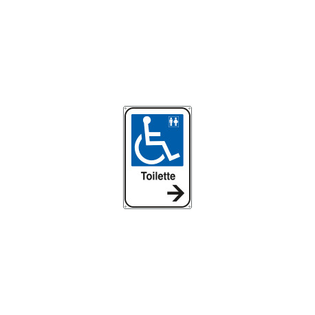 Cartello alluminio informazione Toilette disabili