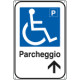 Cartello informazione Parcheggio disabili