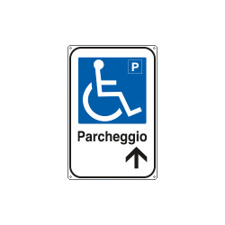 Cartello informazione Parcheggio disabili