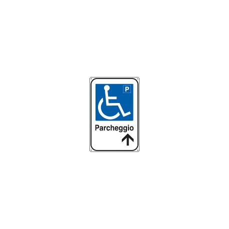 Cartello informazione Parcheggio disabili
