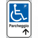 Cartello informazione Parcheggio disabili