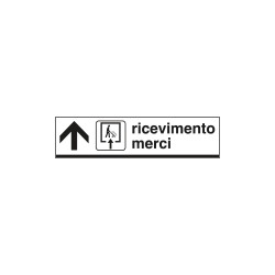 Cartello alluminio ricevimento MERCI avanti