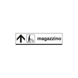 Cartello alluminio MAGAZZINO avanti