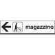 Cartello alluminio MAGAZZINO sinistra