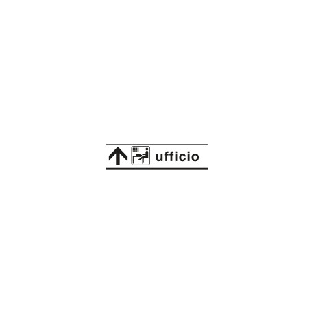 Cartello alluminio UFFICIO avanti