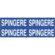 Foglio n. 4 etichette adesive fondo blu SPINGERE