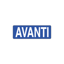 Foglio n. 1 etichette adesive fondo blu avanti