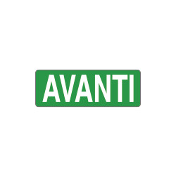 Foglio n. 1 etichette adesive fondo verde avanti