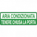 Foglio n. 1 etichette adesive fondo verde ARIA CON