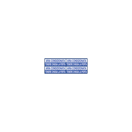 Foglio n. 4 etichette adesive fondo blu ARIA CON