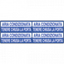 Foglio n. 4 etichette adesive fondo blu ARIA CON