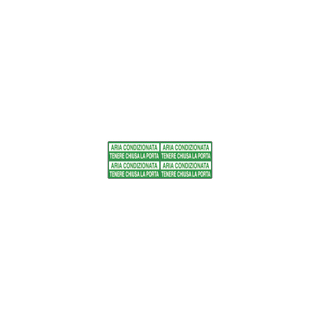 Foglio n. 4 etichette adesive fondo verde ARIA CON