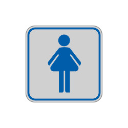 Etichetta argento simbolo TOILETTE DONNA