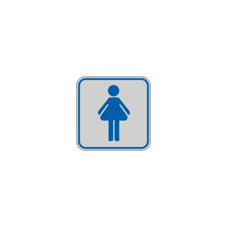 Etichetta argento simbolo TOILETTE DONNA