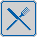 Etichetta argento simbolo RISTORANTE