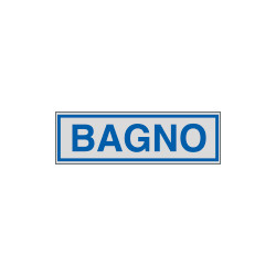 Etichette argento BAGNO