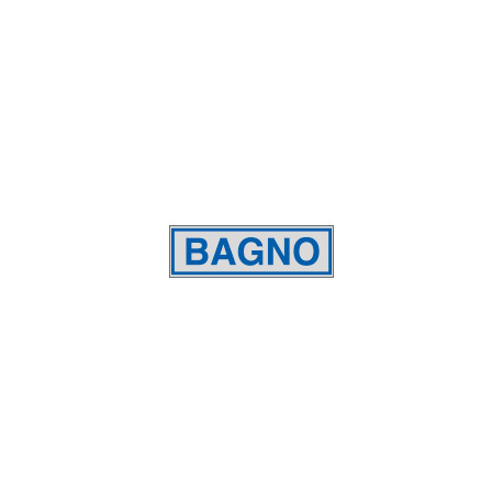 Etichette argento BAGNO