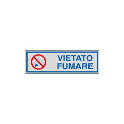 Etichette argento vietato FUMARE
