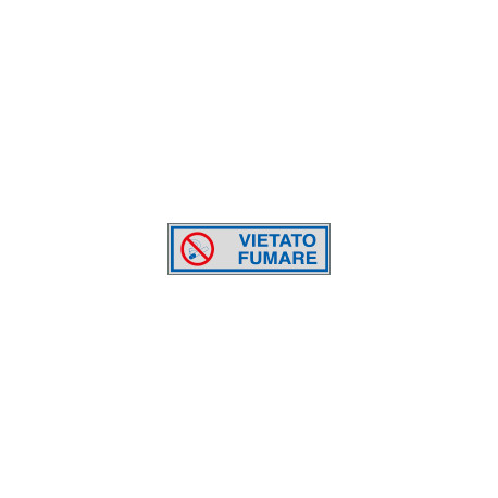 Etichette argento vietato FUMARE