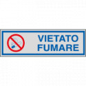 Etichette argento vietato FUMARE