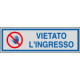 Etichette argento vietato L'INGRESSO