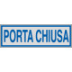 Etichette argento PORTA CHIUSA