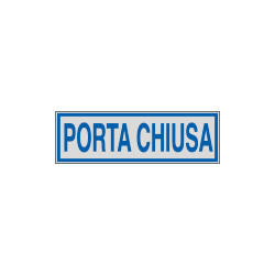 Etichette argento PORTA CHIUSA