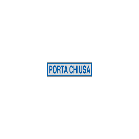 Etichette argento PORTA CHIUSA