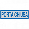 Etichette argento PORTA CHIUSA