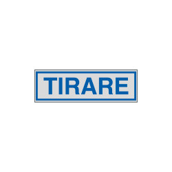 Etichette argento TIRARE