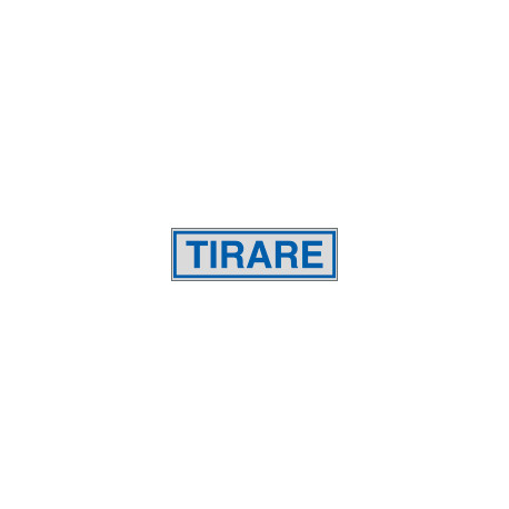 Etichette argento TIRARE