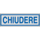 Etichette argento CHIUDERE