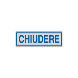 Etichette argento CHIUDERE