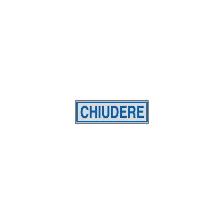 Etichette argento CHIUDERE