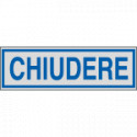 Etichette argento CHIUDERE