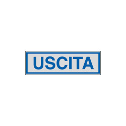 Etichette argento USCITA