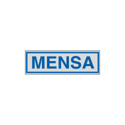 Etichette argento MENSA
