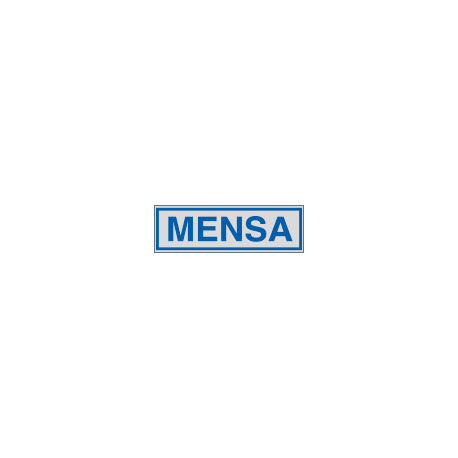 Etichette argento MENSA