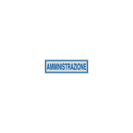 Etichette argento AMMINISTRAZIONE