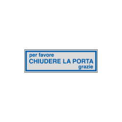 Etichette argento CHIUDERE LA PORTA